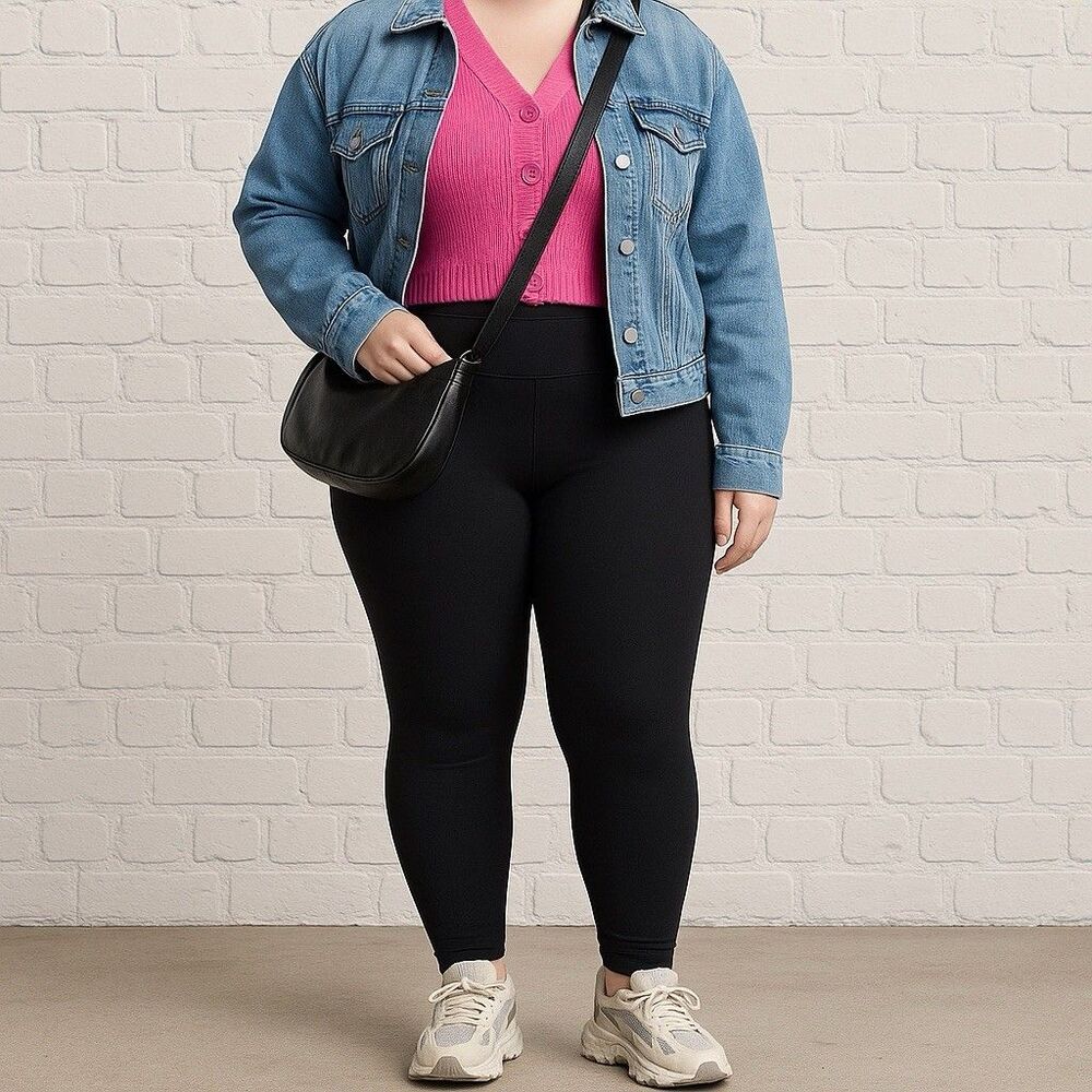 Spanx Look At Me Now Seamless Leggings Black Size Large High Rise Tummy Control